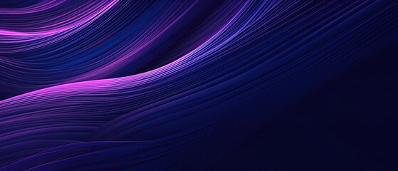 Purple Waves on Dark Background for presentation design. Suit for business, corporate, institution, party, festive, seminar, and talks