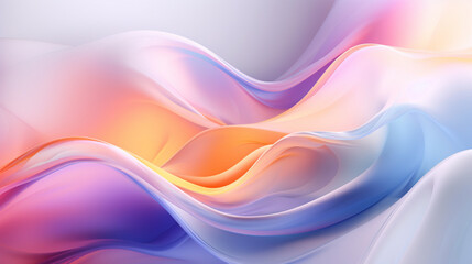 Abstract colorful wave background, Generative AI