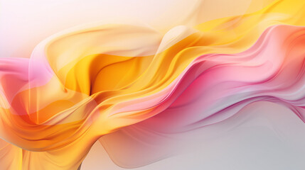 Abstract colorful wave background, Generative AI
