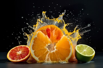 Fototapeta na wymiar citrus explosion 