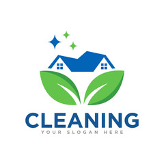 Cleaning Service Logo Design Illustration