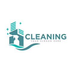 Obraz premium Cleaning Service Logo Design Illustration