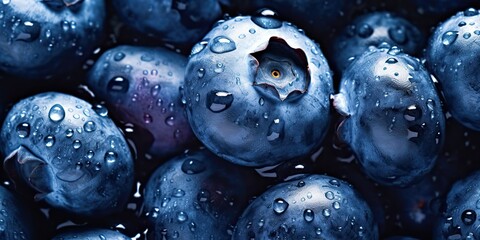 AI Generated. AI Generative. Organic eco photo illistration of blueberry berries fresh.  Graphic Art
