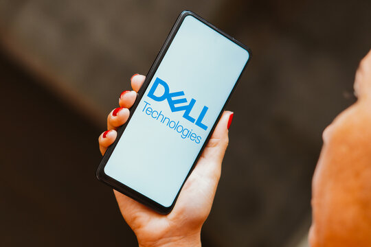 May 30, 2023, Brazil. In this photo illustration, the Dell Technologies Inc. logo is displayed on a smartphone screen.
