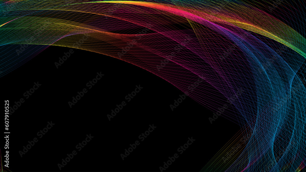 Poster abstract background with colorful circle