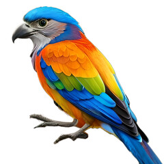 Blue And Yellow Macaw Isolated on white background , Generative ai 