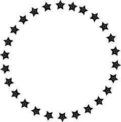 Obraz premium circle , stars , vector illustration