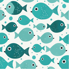 cute simple fish pattern, cartoon, minimal, decorate blankets, carpets, for kids, theme print design
