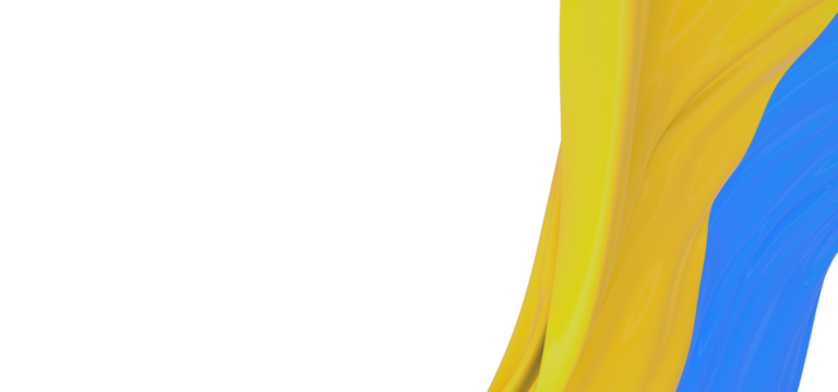 Visual Brilliance: Mesmerizing 3D Ukraine Flag Illustration - Powered by Adobe