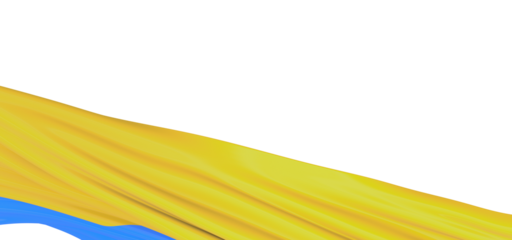 A New Dimension of Patriotism: 3D Ukraine Flag Illustration