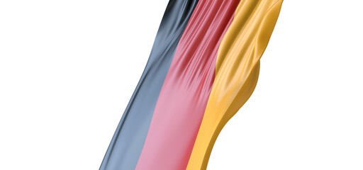 Germany national flag waving 3d render.