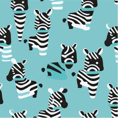 cute simple zebra pattern, cartoon, minimal, decorate blankets, carpets, for kids, theme print design
