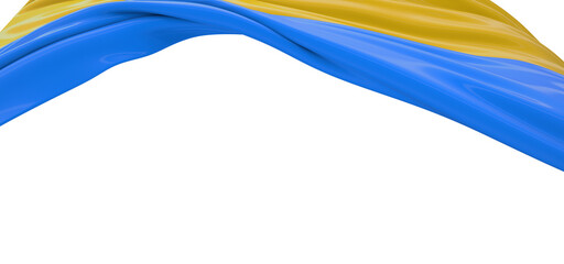 Incredible Realism: Lifelike 3D Ukraine Flag Illustration