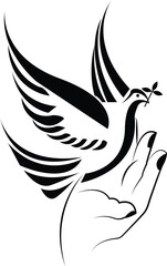 dove , symbol of peace