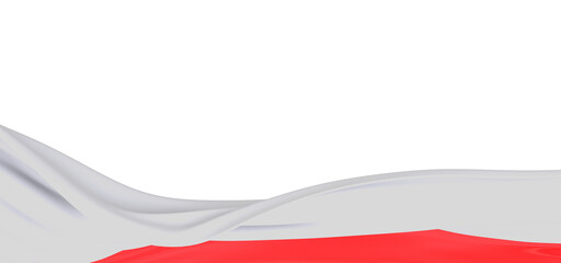 Poland flag banner png transparent