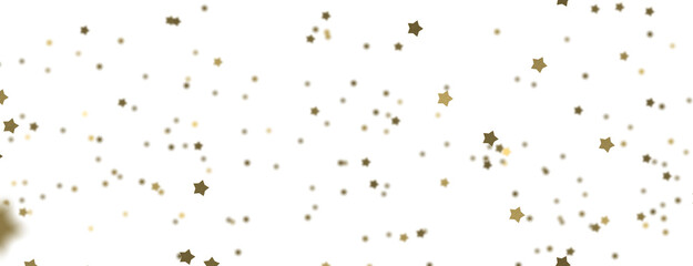 Celestial Christmas Symphony: Enthralling 3D Illustration of Falling Holiday Starbursts