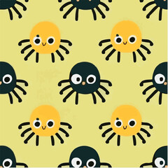 cute simple spider pattern, cartoon, minimal, decorate blankets, carpets, for kids, theme print design
