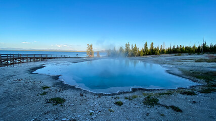 Black Pool and Yellowstone Lake