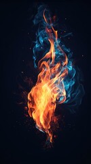 Fototapeta premium Flames and energy texture background