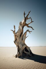 Dead tree in a desert - Generative AI