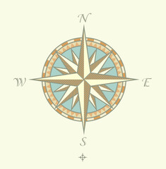 Vector illustration of Compass Windrows. Great for any "direction" you want to go...