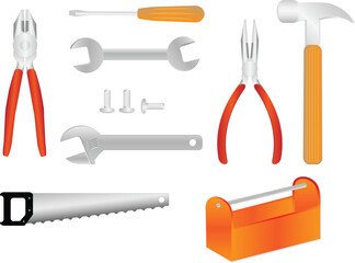 Tools vector illustrations