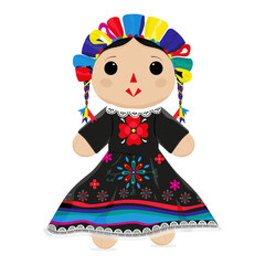 Legacy in a Traditional Mexican Doll. From her colorful and detailed dress to her characteristic ornaments, every element of this doll evokes the craftsmanship and dedication of Mexican artisans. 