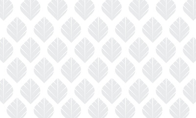 Light gray  floral and geometric  vector seamless patterned 