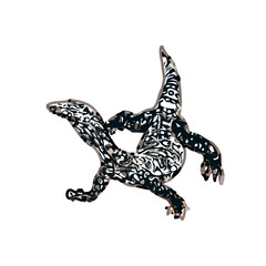 sketch of lizard with transparent background