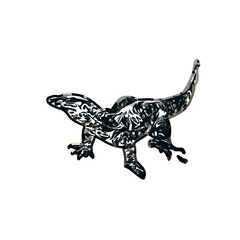 sketch of lizard with transparent background
