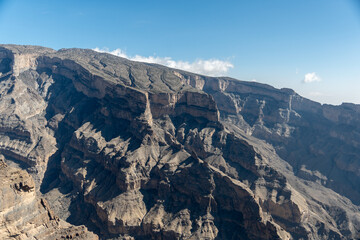 a canyon in oman 