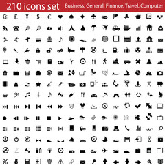 Fototapeta na wymiar Biggest collection of different icons for using in web design