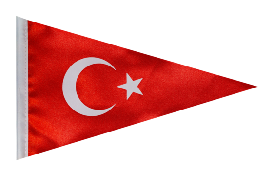 Flag of Turkey in triangular shape in transparent PNG format. - Powered by Adobe