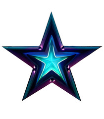 Obraz premium abstract blue star