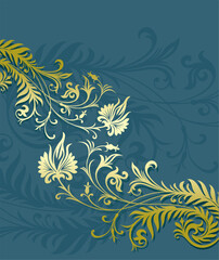 vector ornament In flower style