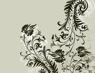 vector ornament In flower style