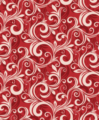 Seamless background from a floral ornament, Fashionable modern wallpaper or textile