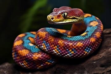 Obraz premium close up of a snake. 