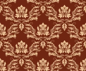 Foto op Plexiglas Damask seamless vector background.  For easy making seamless pattern just drag all group into swatches bar, and use it for filling any contours. © Designpics