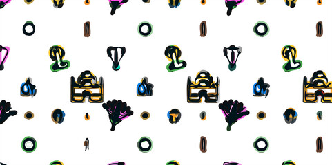 special emoji design for background with multiple expressions