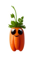 isolated object of cute character