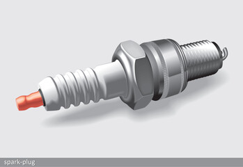 Spark plug vector