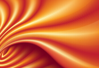 Vector illustration of orange funky futuristic background imitating smooth silk cloth