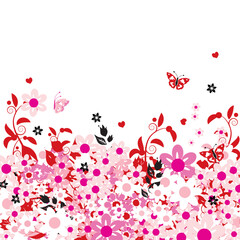 Summer dreams, greeting card with place for your text