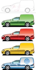 Stickers pour porte Course de voitures van - part of my collections  of Car body style. Simple gradients only - no gradient mesh