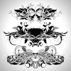 ornamental, this illustration may be usefull as designer work.