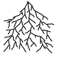 vector, icon, root, plant, symbol, illustration, nature, sign, organic, natural, logo, leaf, growth, tree, garden, design, isolated, line, eco, ecology, graphic, branch, silhouette, agriculture, art, 