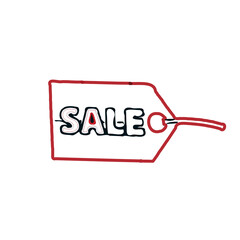 template design for promos and discounts with transparent background