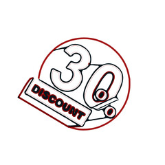 template design for promos and discounts with transparent background