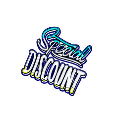 template design for promos and discounts with transparent background